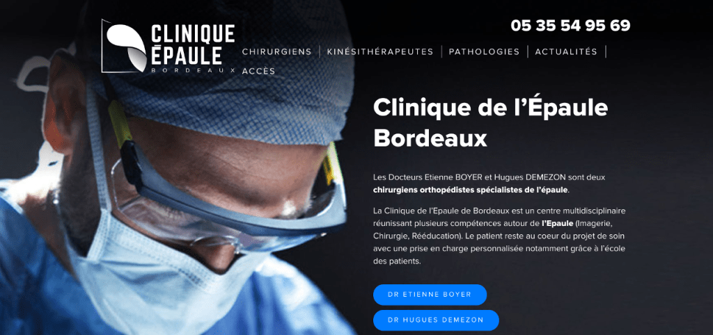 clinique de l'épaule Bordeaux 